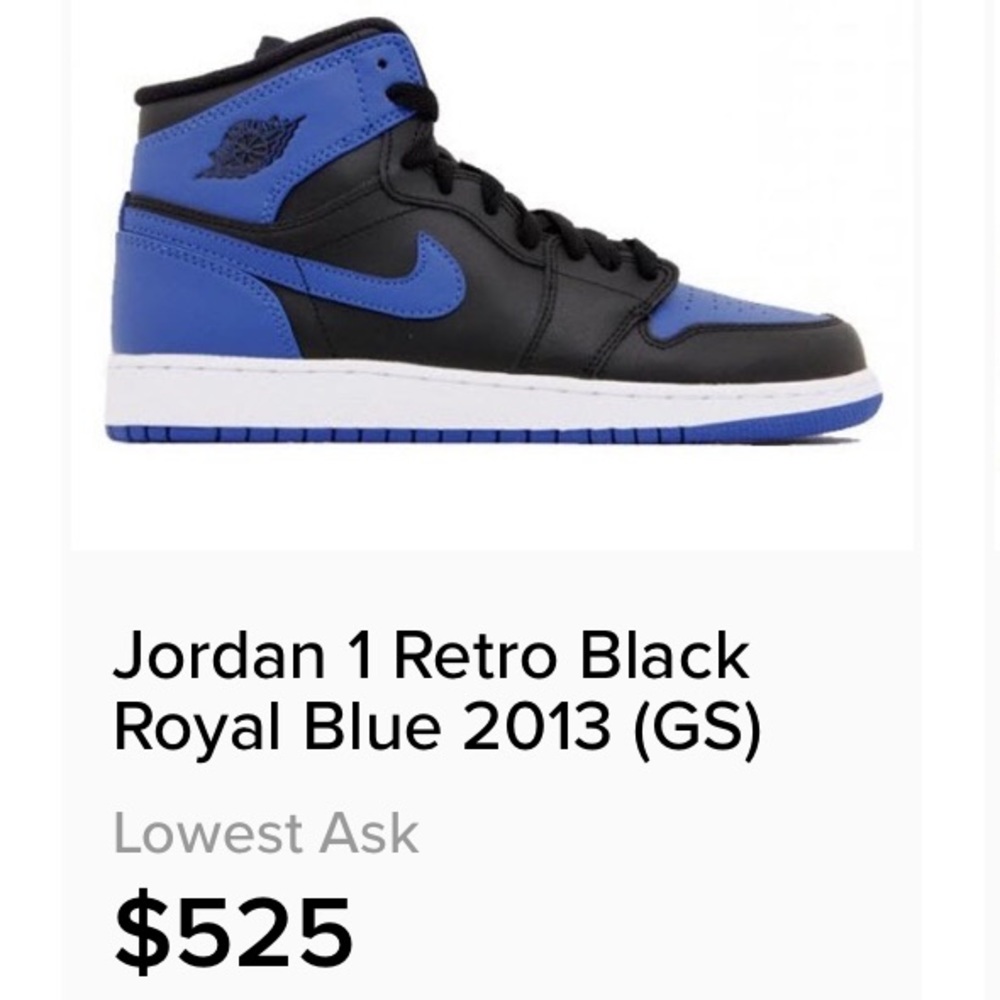 ❌SOLD❌ Air Jordan 1 Royal GS 2013